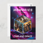 Weltraum 3D Foto Würfel Bilder Kollage ポストカード (正面/裏面)