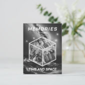 Weltraum 3D Foto Würfel Bilder Kollage ポストカード (スタンド正面)