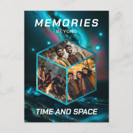 Weltraum 3D Foto Würfel Bilder Kollage ポストカード