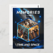 Weltraum 3D Foto Würfel Bilder Kollage ポストカード (正面/裏面)