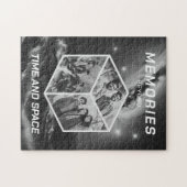 Weltraum Foto Kollage in 3D Poster ジグソーパズル (横)