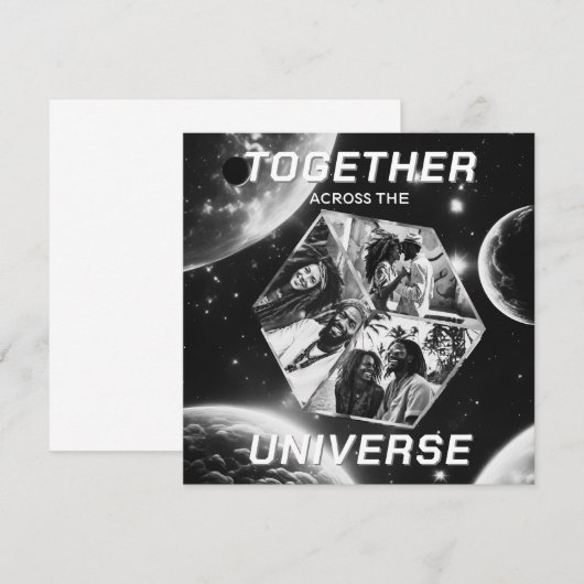 Weltraum Gruß Universum Erinnerungsfotos 3D Würfel (正面/裏面)