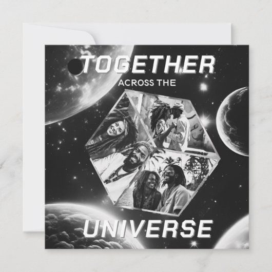 Weltraum Gruß Universum Erinnerungsfotos 3D Würfel (正面)