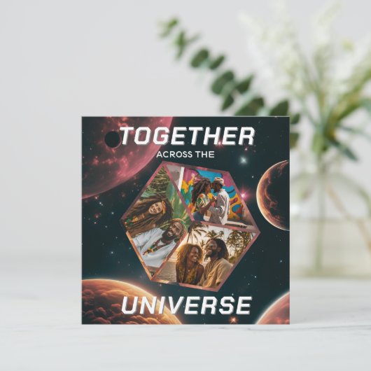 Weltraum Gruß Universum Erinnerungsfotos 3D Würfel (スタンド正面)