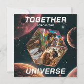 Weltraum Gruß Universum Erinnerungsfotos 3D Würfel (正面)