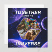 Weltraum Gruß Universum Erinnerungsfotos 3D Würfel (正面/裏面)