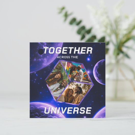 Weltraum Gruß Universum Erinnerungsfotos 3D Würfel (スタンド正面)