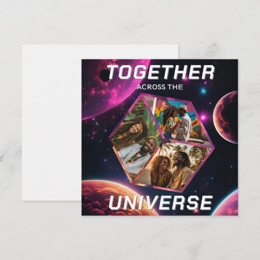 Weltraum Gruß Universum Erinnerungsfotos 3D Würfel (正面/裏面)