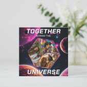 Weltraum Gruß Universum Erinnerungsfotos 3D Würfel (スタンド正面)