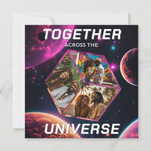 Weltraum Gruß Universum Erinnerungsfotos 3D Würfel (正面)