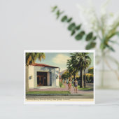 Welwood Library、Palm春、カリフォルニア州ヴィンテージ ポストカード (スタンド正面)