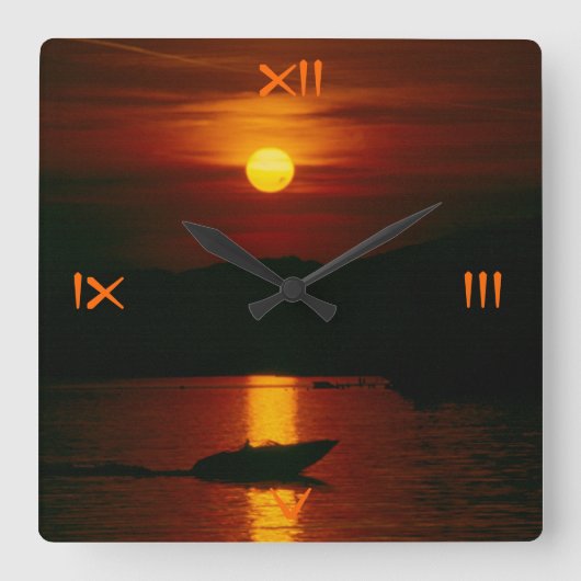 Wem die Zeit schlägt スクエア壁時計 (正面)