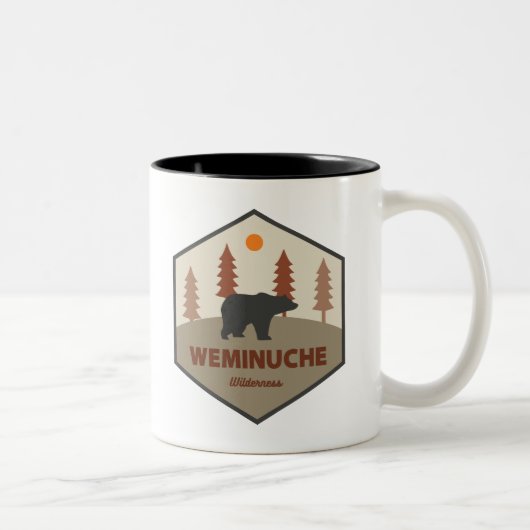 Weminuche Wilderness Colorado Bear ツートーンマグカップ (右)