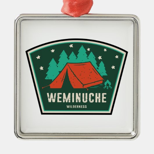 Weminuche Wilderness Colorado Camping メタルオーナメント (正面)