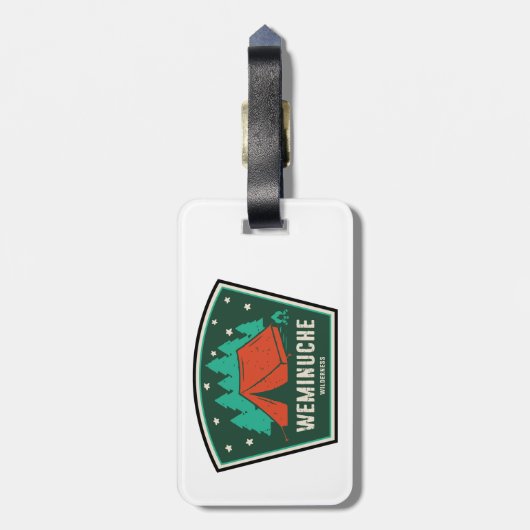Weminuche Wilderness Colorado Camping ラゲッジタグ (裏面縦)