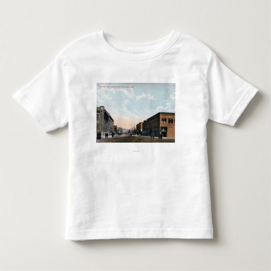 Wenatcheeの道からの北の眺め トドラーTシャツ (正面)