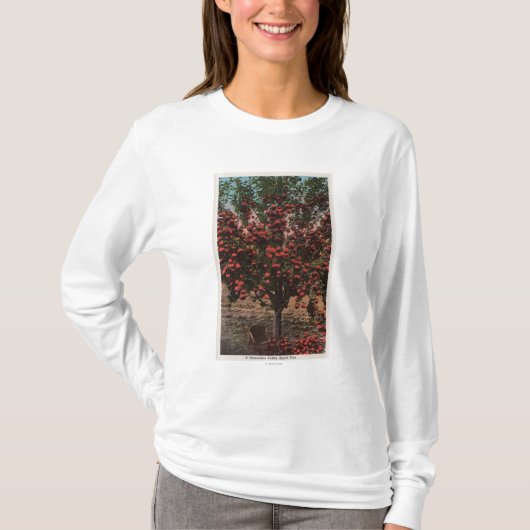 WenatcheeのWAA Wenatcheeの谷のりんごの木 Tシャツ (正面)