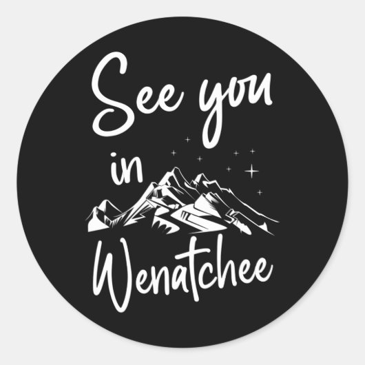 Wenatchee Usaバケーションスキーでお会い ラウンドシール (正面)