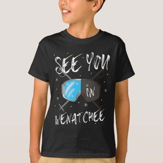 Wenatchee Usaバケーションスキーゴーグルでお会い Tシャツ (正面)