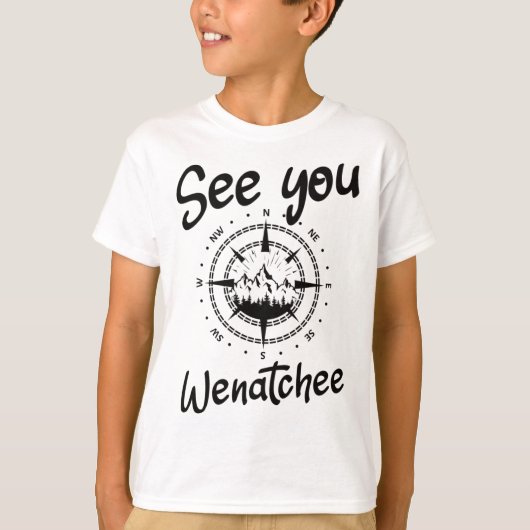 Wenatchee Usa Vacation Ski Compでお会い Tシャツ (正面)