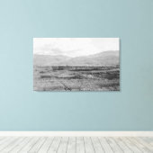 Wenatchee、WAタウンビューとオーチャード写真 キャンバスプリント (インサイチュ (ウッドフロア))