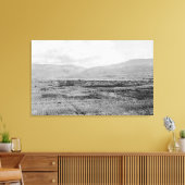 Wenatchee、WAタウンビューとオーチャード写真 キャンバスプリント (インサイチュ (リビング))