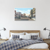 Wenatchee, WashingtonWenatchee Avenue Scene # 2 キャンバスプリント (インサイチュ (寝室))