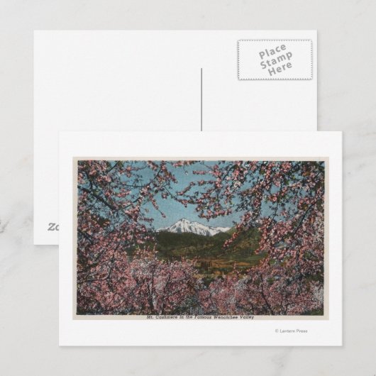 Wenatchee, WAView of Cashmere with Trees ポストカード (正面/裏面)