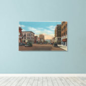 Wenatchee、Wenatchee AveのWAView。 キャンバスプリント (インサイチュ (ウッドフロア))