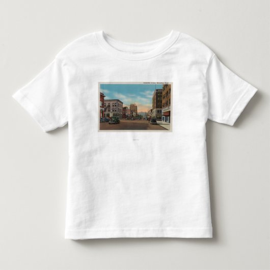 Wenatchee、Wenatchee Ave.のWAView トドラーTシャツ (正面)