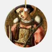 Wenceslasセントスチーブン王のオーナメント セラミックオーナメント (裏面)