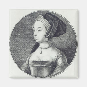Wenceslaus Hollar著エッチングされるアン・ブーリン1649年 マグネット