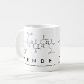 Wendedペプチド名mug コーヒーマグカップ (正面左)