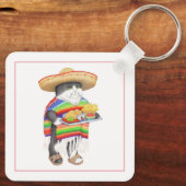 WENDELITOスクエアアルミニウムキーチェーン キーホルダー (裏面)