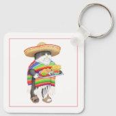 WENDELITOスクエアアルミニウムキーチェーン キーホルダー (裏面)