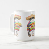 WENDELITO背の高い白いマグカップ コーヒーマグカップ (正面左)