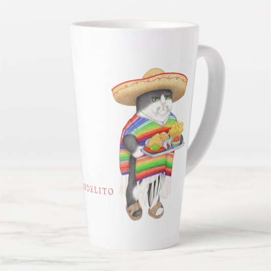 WENDELITO 背の高いラテマグ カフェラテマグ (右アングル)