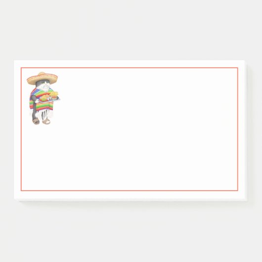 WENDELITO CAT 10"X6"ノートを投稿 ポストイット (正面)