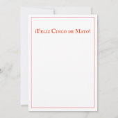 WENDELITO Cinco de Mayo 5x7フラットカード シーズンカード (裏面)