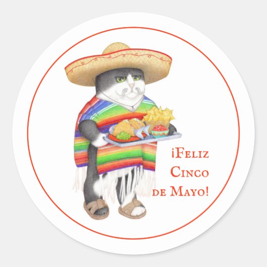 WENDELITO Cinco de Mayo Small Roundシール ラウンドシール (正面)