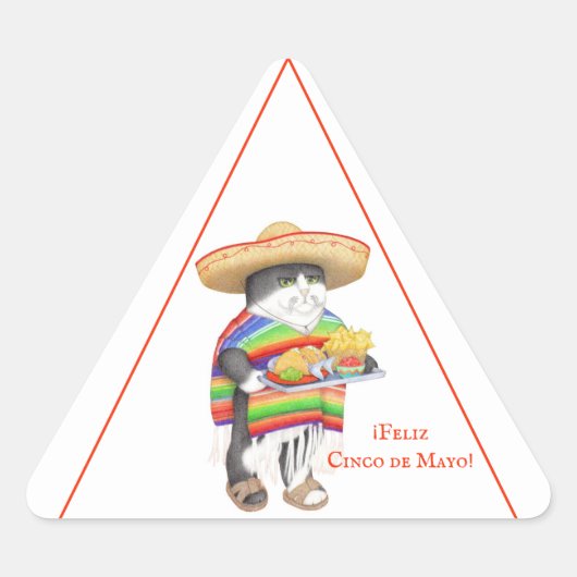 WENDELITO Cinco de Mayo Triangleステッカー 三角形シール (正面)