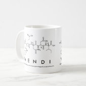 Wendiペプチド名mag コーヒーマグカップ (正面左)