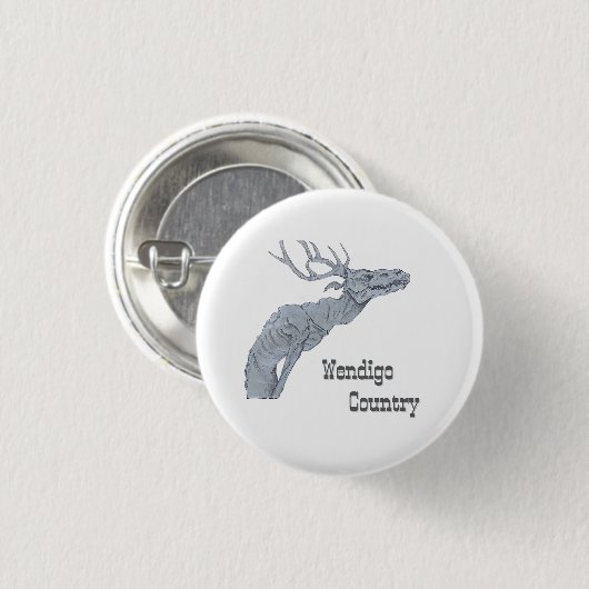 Wendigo Country Algonquian Folklore Button 缶バッジ (正面&裏面)