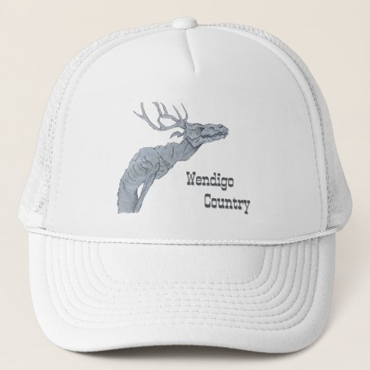 Wendigo Country Algonquian Folklore Trucker's Hat キャップ (正面)