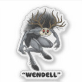 Wendigo "Wendell" Cryptidシール シール (正面)
