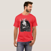 Wendigohe Cryptid Cannibal Spirit of the Horror Fo Tシャツ (正面フル)