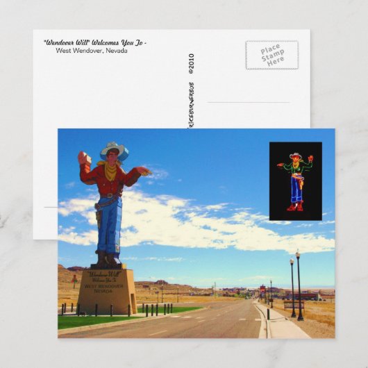 Wendoverは-日及び夜 ポストカード (正面/裏面)