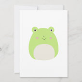 Wendy The Frog Squishmallow Birthday Party 招待状 (裏面)
