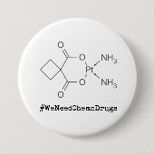 #WeNeedChemoDrugs 缶バッジ (正面)