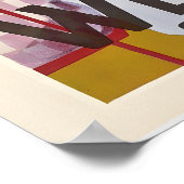 Wengen Grindelwald Switzerland Vintage Ski Poster ポスター (角)